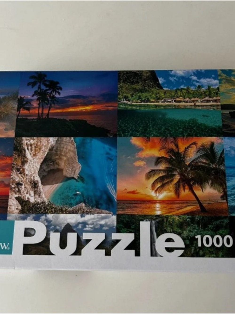 Scenic Tropical Collage 1000-Piece Puzzle - Multicolor
